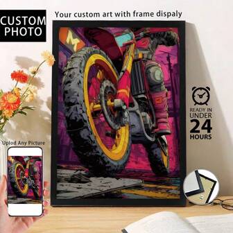 1 szt., duży obraz na płótnie na zamówienie, prześlij zdjęcia siebie i swojej rodziny, Boże Narodzenie, dekoracje świąteczne, wyjątkowa kreatywna sztuka ścienna, odpowiednia na przyjęcie urodzinowe, rocznicę, dekorację domu, druk HD, zachowanie wspomnień, zapisywanie pięknych chwil, idealny prezent świąteczny, idealny do dekoracji pokoju