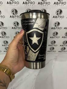 Personalized Thermal Cup With Laser Engraving 360° Various Arts - BOTAFOGO 01 - View 4