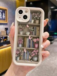 1 Stück Blumenregal weiß stoßfeste matte Ganzkörper Fallschutz Handyhülle kompatibel mit iPhone 16 Pro Max/16 Plus/16 Pro/16, 15 Pro Max/15 Plus/15 Pro/15, 14 Pro Max/14 Plus/14 Pro/14, 13 Pro Max/13 Pro/13, 12 Pro Max/12 Pro/12, 11 Pro Max/11 Pro/11, XS Max/XR/XS, 7/8 Plus/7/8 Schutzhülle