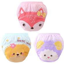 4pcs Baby/Toddler Reusable Potty Training Pants, Absorbent Underwear, Cloth Diapers, Suitable For Boys And Girls, Kids Training Pants, Potty Training Seat, Children's Underwear Gift - Multicolor - View 77