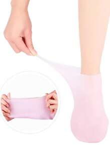 2pcs Gel Foot Mask Leg Warmers For Women, Dead Skin Removal, Moisturizing Silicone Foot Peeling Exfoliating Leg Warmers