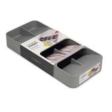 Joseph Joseph DrawerStore Large Compact Cutlery Organizer - Gray: Silverware Tray, In-Drawer Flatware Storage, Multiple Compartments - 1 - 查看 1