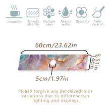 Faucet Mat, Mother-Of-Pearl & Ocean Design Faucet Splash Guard, Adds Texture To Space, Bathroom Faucet Anti-Splash Mat, Anti-Moisture Anti-Slip Faucet Mat, Kitchen Countertop Accessory, Kitchen & Dining Table Accessory, Sink Drainage Mat, Anti-Moisture Absorbent Mat, Absorbent Drainage Mat For Dishes, Multi-Function Absorbent Anti-Slip Mat