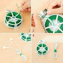 50 mètres de lien de torsion de jardin, 164 pi de liens de torsion pour plantes avec distributeur et coupeur, pour le jardinage, les tomates, les vignes, les arbustes et les fleurs, idéal pour l'organisation, les projets d'artisanat DIY (fil de jardin, 50M)