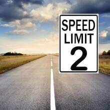 Speed Limit 2 Sign Two Fast Birthday Decor 2 Fast Birthday Decorations Funny Vintage Metal Signs 8x12 Inch - Color3 - View 6
