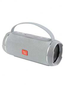 T&G سماعة بلوتوث لاسلكية محمولة قوية بقوة 10 واط، مقاومة للماء والسقوط، مزودة بحزام للحمل، تحتوي على بطارية ليثيوم وتدعم إدخال البطاقات والفلاشة، مزودة بمضخم صوت