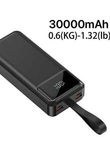 50000/30000mAh Portable Power Bank, Phone Battery Pack With 22W Fast Charger, LED Power Display/Camping Light/USB/Type-C Port, Compatible With IOS/Android Phones And Digital Devices, High Capacity Outdoor Emergency Backup Power Supply - Multicolor - View 13