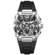LIGE Relojes LIGE - Relojes cuadrados, de moda, casuales, de hombre, deportivos, regalos navideños, de fiesta, regalos de graduación