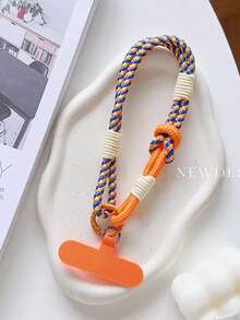 1pc Double Loop Phone Lanyard, Vintage Phone String Wrist Strap, Camera Wrist Rope, Summer Handheld Cord, High-End Wrist Strap Anti-Lost Rope, Key/Earphone Holder - Multicolor - View 12