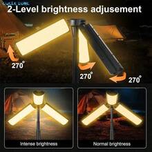 1pc Multi-Function Camping Light, 270° Adjustable Flashlight, Camping Lamp, Atmosphere Light, Portable Outdoor Hanging, Smart Multi-Mode Lighting, Telescopic Arm 20.39in, Suitable For Outdoor, Home, Night Lighting