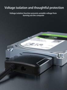 Câble USB 3.0 vers SATA pour disque dur, compatible avec les disques durs SSD 2,5/3,5 pouces, simple et à haute vitesse