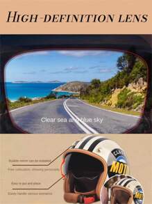 AD Motorcycle Helmet Retro Style With Anti-UV Inner Lens Moto Casco Outside Riding Helmet