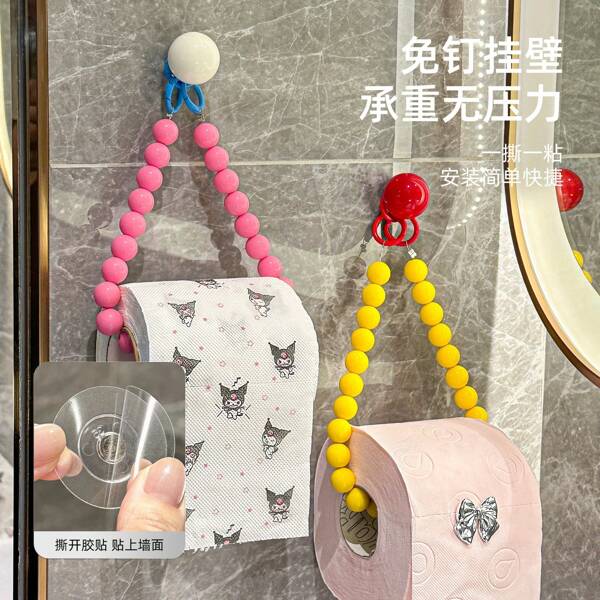 Eleganter Badezimmer Toilettenpapier-Rollenhalter ohne Steine - Einfach zu installierender Badezimmer Handtuchrollenhalter, kreatives Design