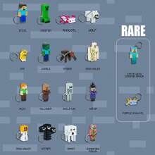 Spin Master Chaveiro gráfico Minecraft, caixa surpresa, coleção de brinquedos, chaveiro periférico oficial autorizado, autêntico, para personagens do jogo Minecraft, enfeites pequenos para mesa, caixa surpresa, presente de aniversário para amigos, 1 unidade