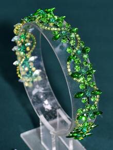 1 件手工制作的优雅新娘头带发饰，带水钻，适合新娘和伴娘 - A - 查看 6