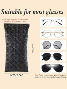 4pcs/3pcs/1pc/2pcs Unisex Rhombus Plaid Soft PU Leather Eyeglass Case - Waterproof Glasses Bag - Glasses Storage Pouch - Watch - Earphone - Small Items Organizer Accessories - Ideal Gift Choice - Multicolor - View 3