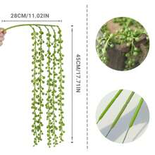 1/2 Stück, 75 cm, künstliche hängende grüne Pflanze - aus weichem Gummimaterial hergestellt, geeignet für Haus und Außenbereich, Büro, Hochzeit, Party, Balkon und Garten - wartungsfrei, einfach zu reinigen. Grüne Kombi-Set für den Nationalfeiertag von Saudi-Arabien. Geeignet für den Nationalfeiertag von Saudi-Arabien und die Rückkehr zur Schulsaison, Herbstdekoration, Herbst