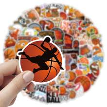 100 件炫酷篮球运动贴纸经典涂鸦 PVC 贴花 DIY 笔记本电脑手机行李墙车贴儿童玩具礼物、学校用品、返校