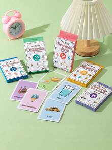 1 套 36 件 5.7 英寸 X3.15 英寸儿童教育抽认卡玩具，水果、动物、身体部位学龄前学习卡，适合 3-14 岁儿童，理想的小礼物 - 彩色 - 查看 3