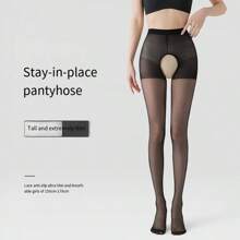 1 pièce Collant fin, antidérapant et sexy noir à la mode pour femmes, peut être porté séparément ou comme collant en été