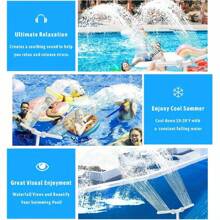 2-In-1 Adjustable 360° Rotating 350° Tilting Pond Fountain - Above/Below Ground Dual Spray Function, Durable Outdoor Garden Decor Water Feature, Flexible Rotating Mechanism