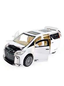 2025 New 6-Door Elf Car Model, Inertia Powered Music Toy Car, Luxury MPV Business Vehicle, Baby Ornament, Birthday/Holiday/Gift