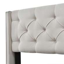 Hydraulic Double Upholstered Bed 140x200cm, Bed With Slatted Metal Frame, Modern Bed Frame With Storage Space, Cotton, Light Gray (With Mattress) - LIGHT GREY + Cotton - View 4