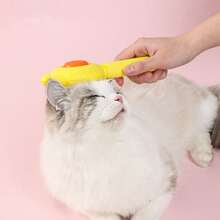 5pcs/Set Mini Animal Fur Brush, Fur Comb, Cat/Dog Deshedding Brush, Massage Detangling Comb, White, Pink, Purple, Green, Orange - Multicolor - View 5