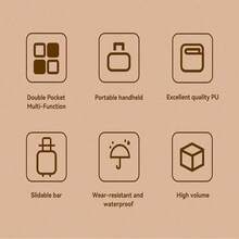 笔记本电脑保护套，防水皮革笔记本电脑公文包，超薄PC便携包 - 灰色 - 查看 5