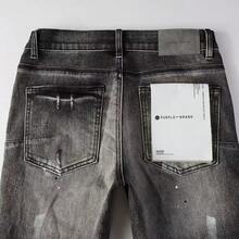 Men's Designer Straight Slim Fit Patchwork Jeans ComfortSkinny Biker Denim Pants