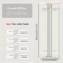 1 pieza Cortador de papel A3, herramienta portátil de corte de fotos, destructora de papel mini, cortador de papel con esquinas redondas, herramientas de corte