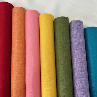 1 件自粘仿亚麻布，1200D 仿亚麻布，尺寸 17.7 英寸 * 39.4 英寸，适用于室内装饰、家具、沙发、汽车座椅、办公椅、盒子、工艺品、DIY 自粘固定贴片、耐用装饰沙发修补套件