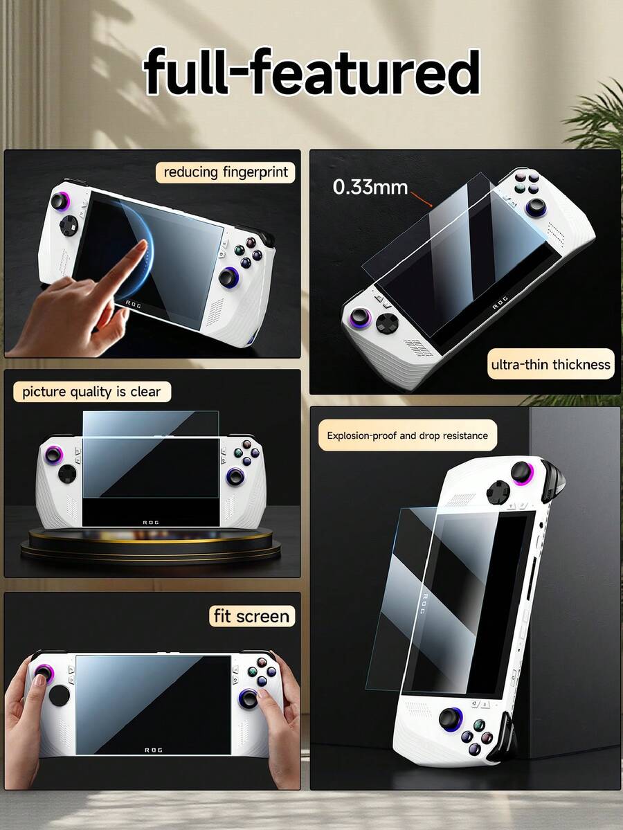 1/2 Stück Hochauflösender gehärteter Glas Bildschirmschutz für Switch NS2/OLED/Lite, ROG Ally/X, Steam Deck Spielekonsolen, klar, kratzfest, einfach zu installieren, Switch Gaming Zubehör, verschiedene Kombinationen erhältlich, hohe Preis-Leistung, Spielekonsolen schützen, Weihnachtsgeschenk 2026 - Verschiedenfarbig - Übersicht 1