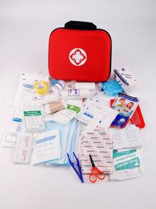 Kit de primeros auxilios extra grande, kit de primeros auxilios grande, kit de primeros auxilios pequeño, paquete médico para automóvil/farmacia/estudiante, kit de emergencia portátil para viajes, adecuado para regalos de Navidad y Año Nuevo para bolsa de kit de emergencia