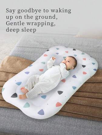 PURE CUDDLE 1 件纯色婴儿仿生床，可翻转婴儿床，适合所有季节