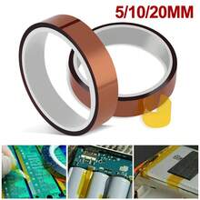 3PCS 33M 20mm Kapton Tape High Temperature Heat Resistant Polyimide 3D Printer - 2.0CM - View 1