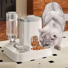 二合一自动喂猫饮水器，全新设计猫狗碗 - 彩色 - 查看 1
