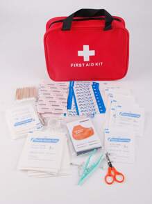 Kit de primeros auxilios extra grande, kit de primeros auxilios grande, kit de primeros auxilios pequeño, paquete médico para automóvil/farmacia/estudiante, kit de emergencia portátil para viajes, adecuado para regalos de Navidad y Año Nuevo para bolsa de kit de emergencia