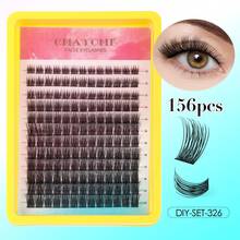 Single Cluster C Curved False Eyelashes Set 10-20mm Segmented Grafting Dense Eyelashes False Eyelashes Halloween Lash Clusters Lash Clusters Kit - DIY-sET-326 - View 2