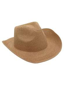 1 chiếc Mũ chống nắng bằng giấy khoét rỗng họa tiết caro Bohemian dễ thương, thanh lịch, cổ điển, phong cách cung điện đường phố, dành cho cả nam và nữ, mùa xuân/hè (Lưu ý: Do vấn đề vận chuyển, sản phẩm có thể có nếp nhăn và cần điều chỉnh thủ công sau khi nhận hàng, cảm ơn bạn đã thông cảm) - MZ1957+ML44 - Xem 10