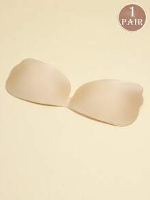 Rückenfreier selbstklebender Silikon-BH für Damen, Damen-Unterwäsche-Accessoire mit Push-up-Effekt, unsichtbar, trägerlos und atmungsaktiv, rutschfest, geeignet für Hochzeitskleider - Verschiedenfarbig - Übersicht 4