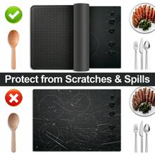 硅胶电炉灶盖垫、陶瓷炉灶盖、平板房车炉灶保护垫、超大号硅胶碗碟干燥垫、电炉灶灶盖、玻璃炉灶硅胶灶垫、玻璃炉灶保护垫、厨房用超大号碗碟干燥垫 - 彩色 - 查看 6