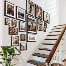 10 Pack 4x6 Photo Frames Set - Black Tabletop/Wall Display For 3.5x5 & 4x6 Pictures, Multi Opening Collage Frame - màu đen - Xem 1