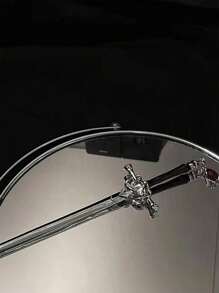 Sword Hair Stick Metal Sword Hair Clip Stick With Gemstone Pendant, Retro Style Hair Chopstick, Women Long Dense Hair Accessories, Bun Extension, Hair Bun Maker, Pins For Hair, Bun Hair Piece, Hair Styling Pins, School Stuff