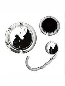 1个圆形亚克力挂钩，适用于包包边缘，可折叠、收纳、伸缩。使用场景：客厅、卧室、家居收纳亚克力挂钩