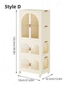 White Transparent Window Wardrobe Storage Cabinet Storage Shelf Coat Rack Shoe Rack Shoe Rack Bookcase Removable Removable Folding Multi-Functional Use Can Be Freely Combined For Living Room, Study, Bedroom, Dormitory, Holiday Gifts, Storage,Christmas Room Decor,Christmas Gift