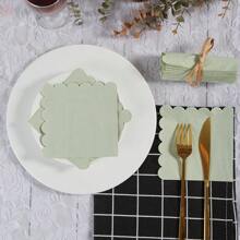 20pcs/40pcs/120pcs, Colourful Wavy Edge Napkins, 6.5 X 6.5 Inches, Party Disposable Paper Napkins, Multi-Colour Napkins With Wavy Edge Design, Suitable For Dinner, Wedding, Birthday Party Supplies.