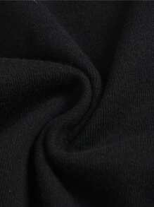 3pcs Baby Boys Black Bodysuit Long Sleeve Set, Suitable For Spring And Autumn