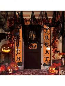 1 件黑色万圣节装饰纱布，黑色恐怖场景万圣节派对装饰，黑色蜘蛛网，适用于鬼屋、秘密房间、万圣节装饰、室内外露台、墙壁装饰