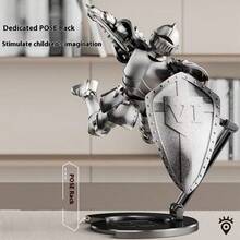 中世纪步兵十字军重甲骑士铰接式人偶模型，未组装未上色士兵盔甲人偶 DIY - 彩色 - 查看 6